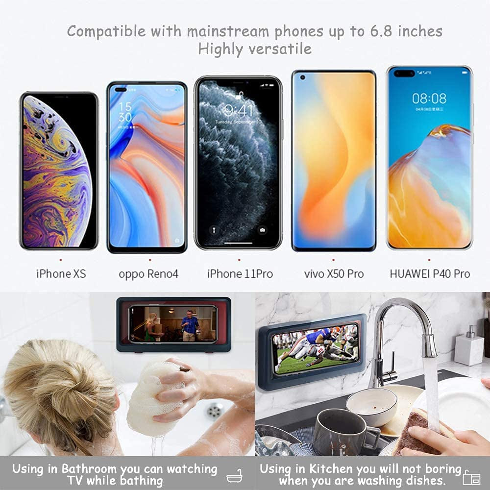 Anti-Fog Waterproof Shower "Phone Holder" Bathroom