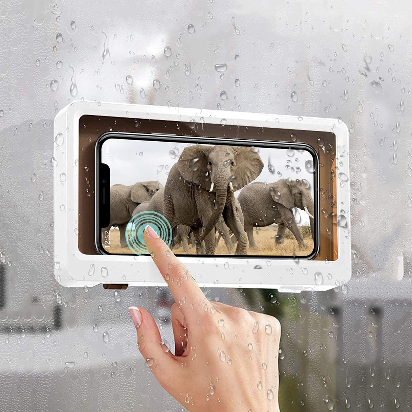 Anti-Fog Waterproof Shower "Phone Holder" Bathroom