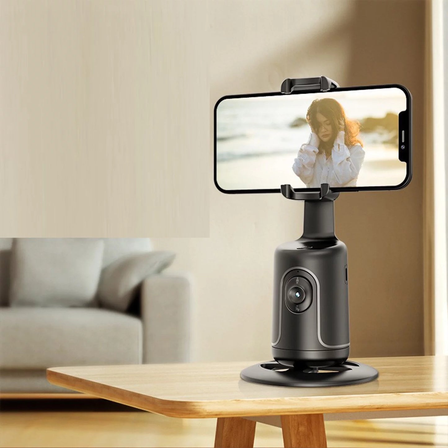 "360° Smart Face Tracking Tripod: Your Ultimate Follower.