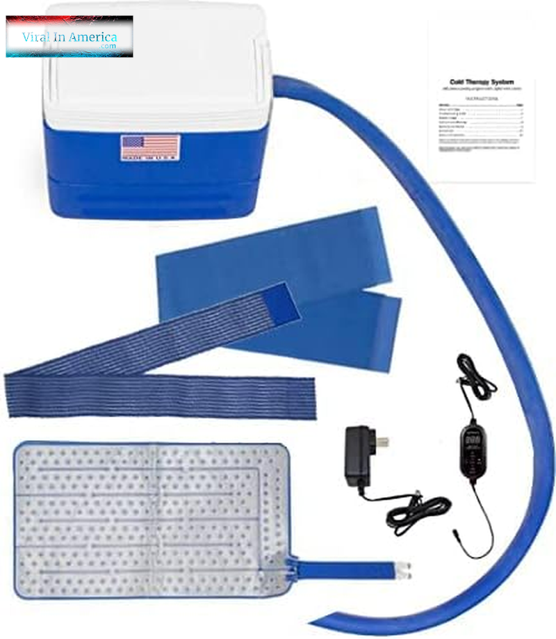 Polar Active Ice 3.0 | 9 QT Cold Therapy Ice Machine | Programmable Timer | Knee & Joint Pad | Cryotherapy Pain Relief System | Ace Bandage Style Compression