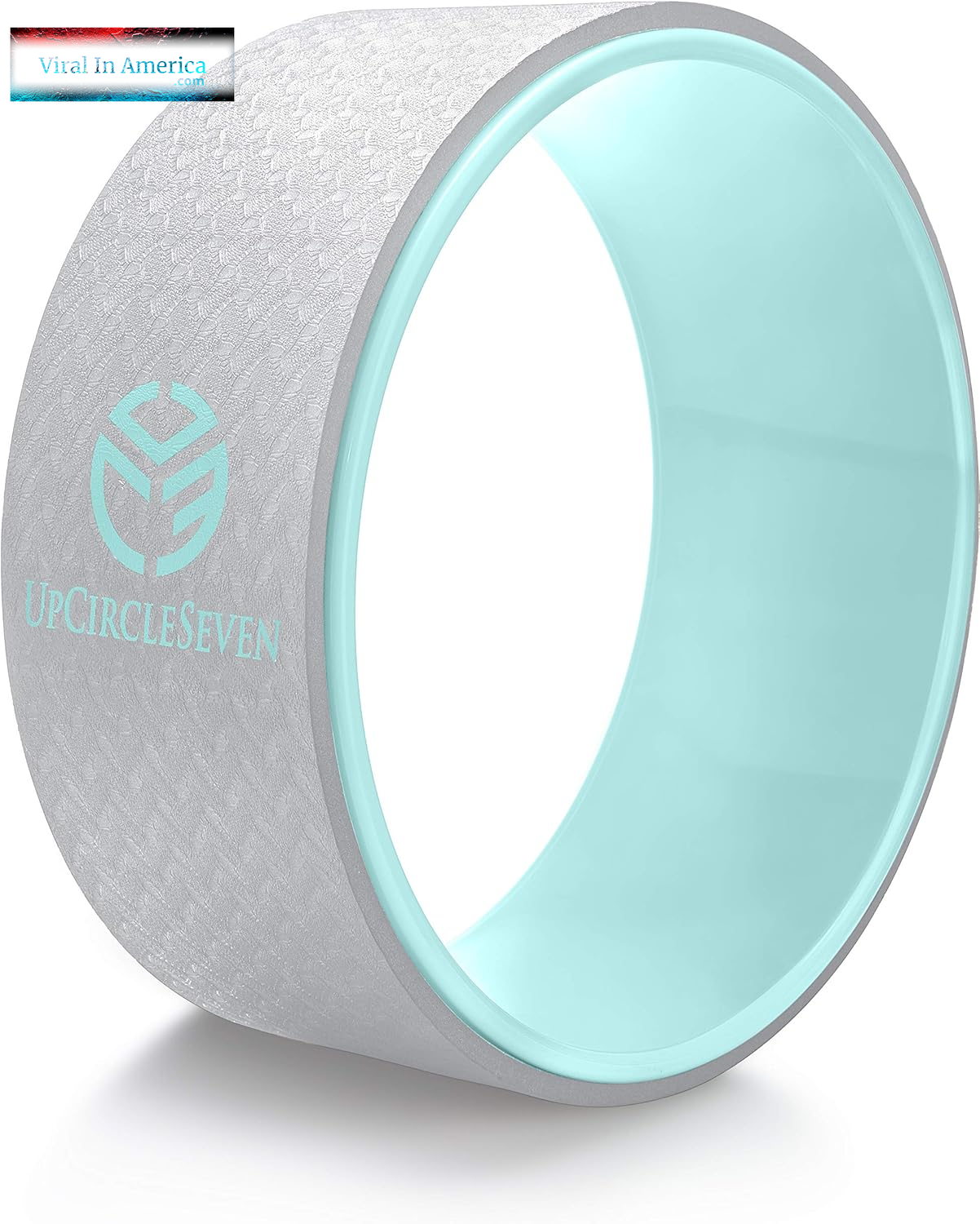 Upcircleseven Back Roller & Yoga Wheel - Relieve Lower & Upper Back Pain & Stiffness - Therapeutically Stretch, Mobilize & Decompress Your Spine - Increase Mobility, Flexibility & Alignment