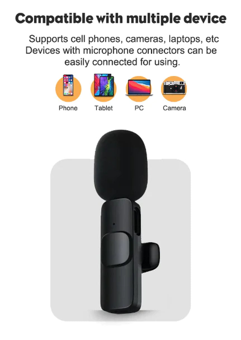 Viral Microphone Wireless Audio Video Recording Mini Mic for Android/Iphone