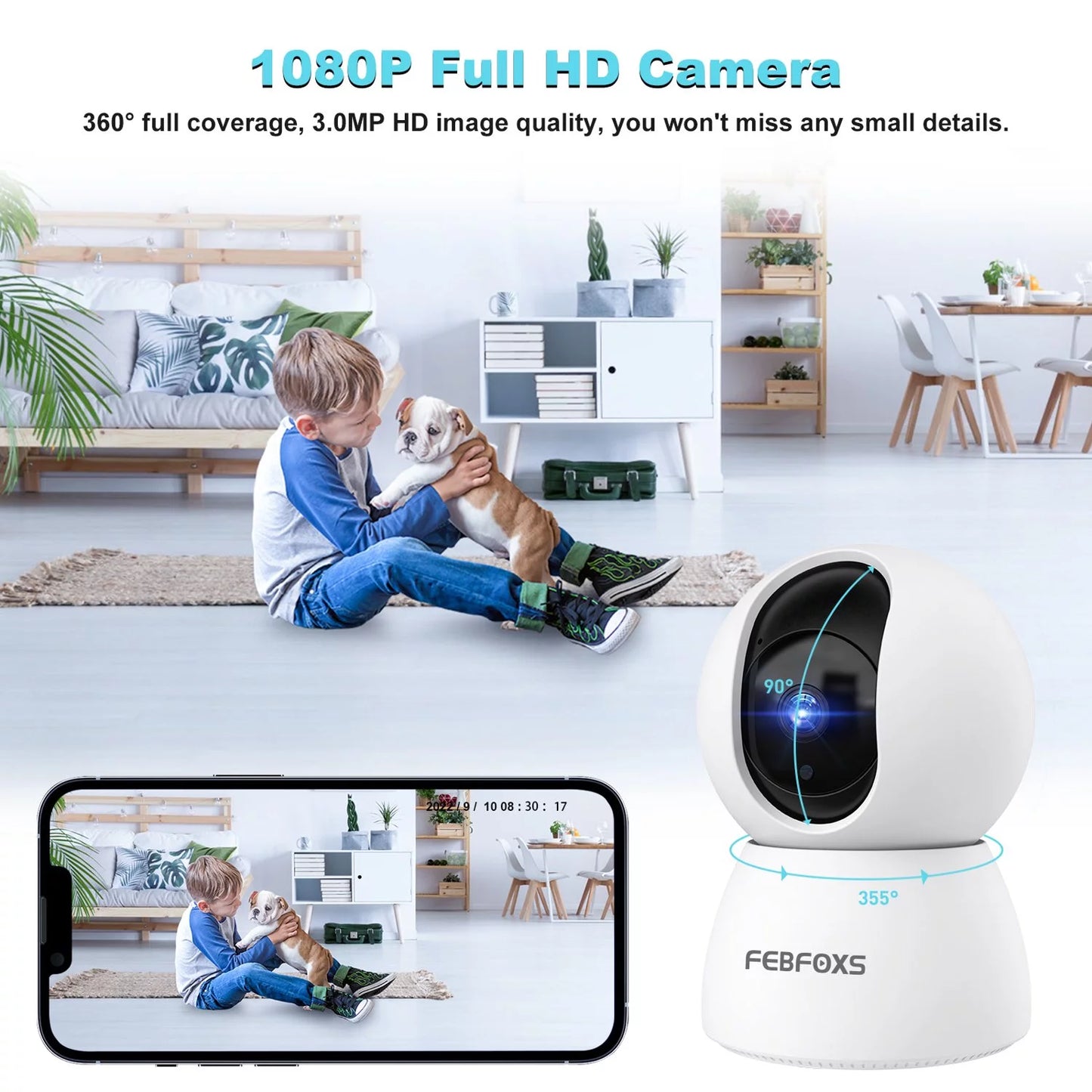 Baby Monitor Security Camera for Home Security and peace of mind