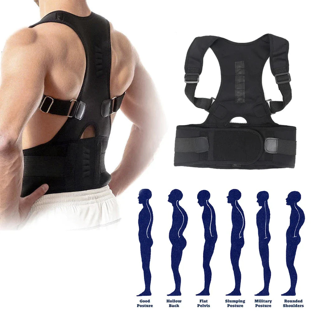 Viral Posture Corrector Support Magnetic Back Shoulder Brace Belt Band For Men Women