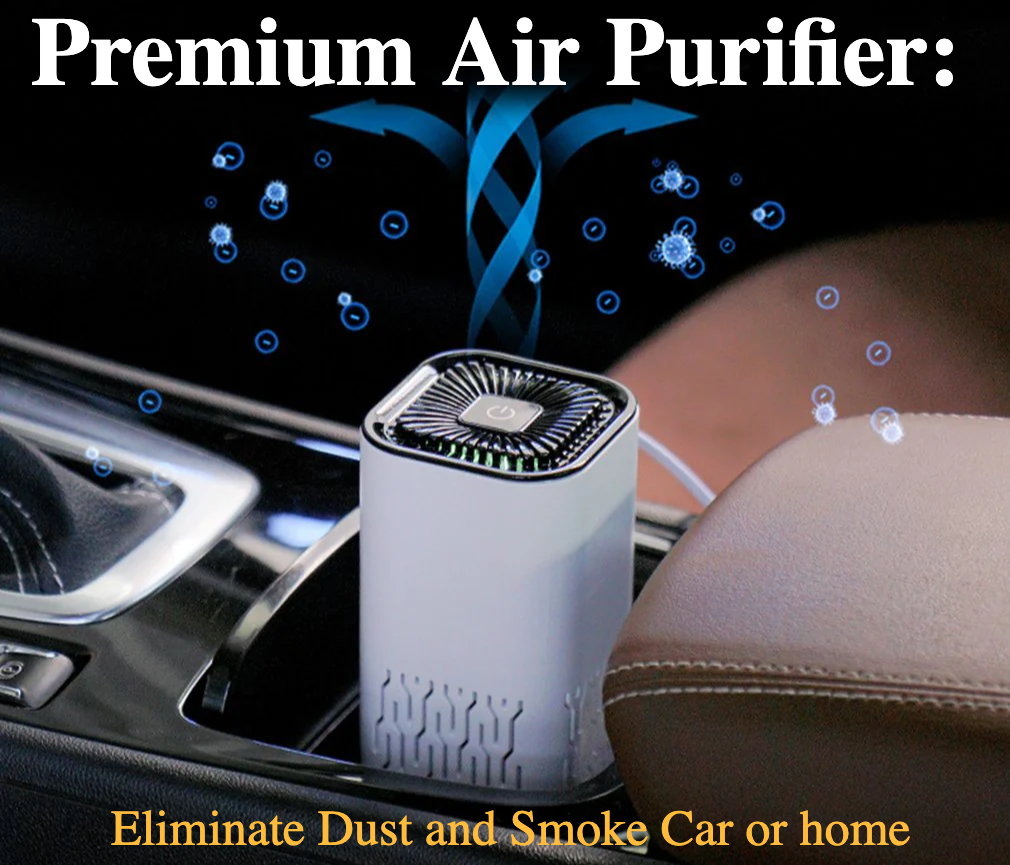 Premium Air Purifier: Eliminate Dust and Smoke for Car and Home