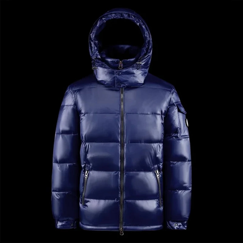 Viral In America Glossy Down Winter Jacket New Puffer Jacket Hooded 