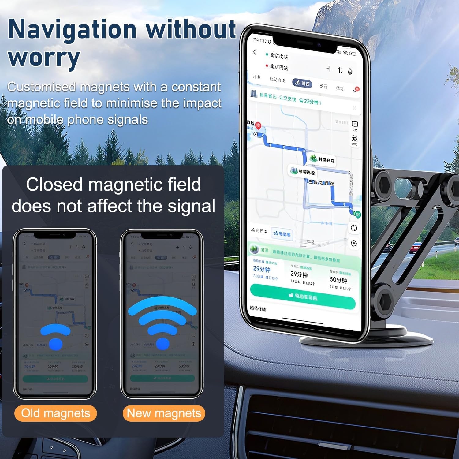 Viral Universal 360° PRO Magnetic Suction Car Phone Holder