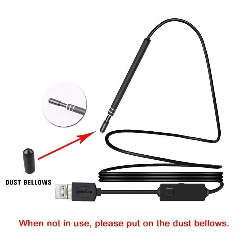 Viral HD LED Ear Endoscope Otoscope Camera Ear Wax Pick Cleaning Tool Cleaner Removal Kit