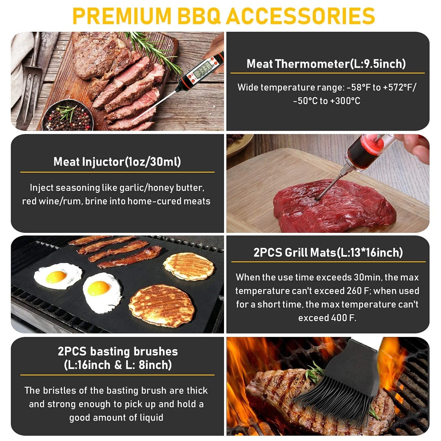 Ultimate Grill Master Set: 34-Piece Stainless Steel BBQ Accessories