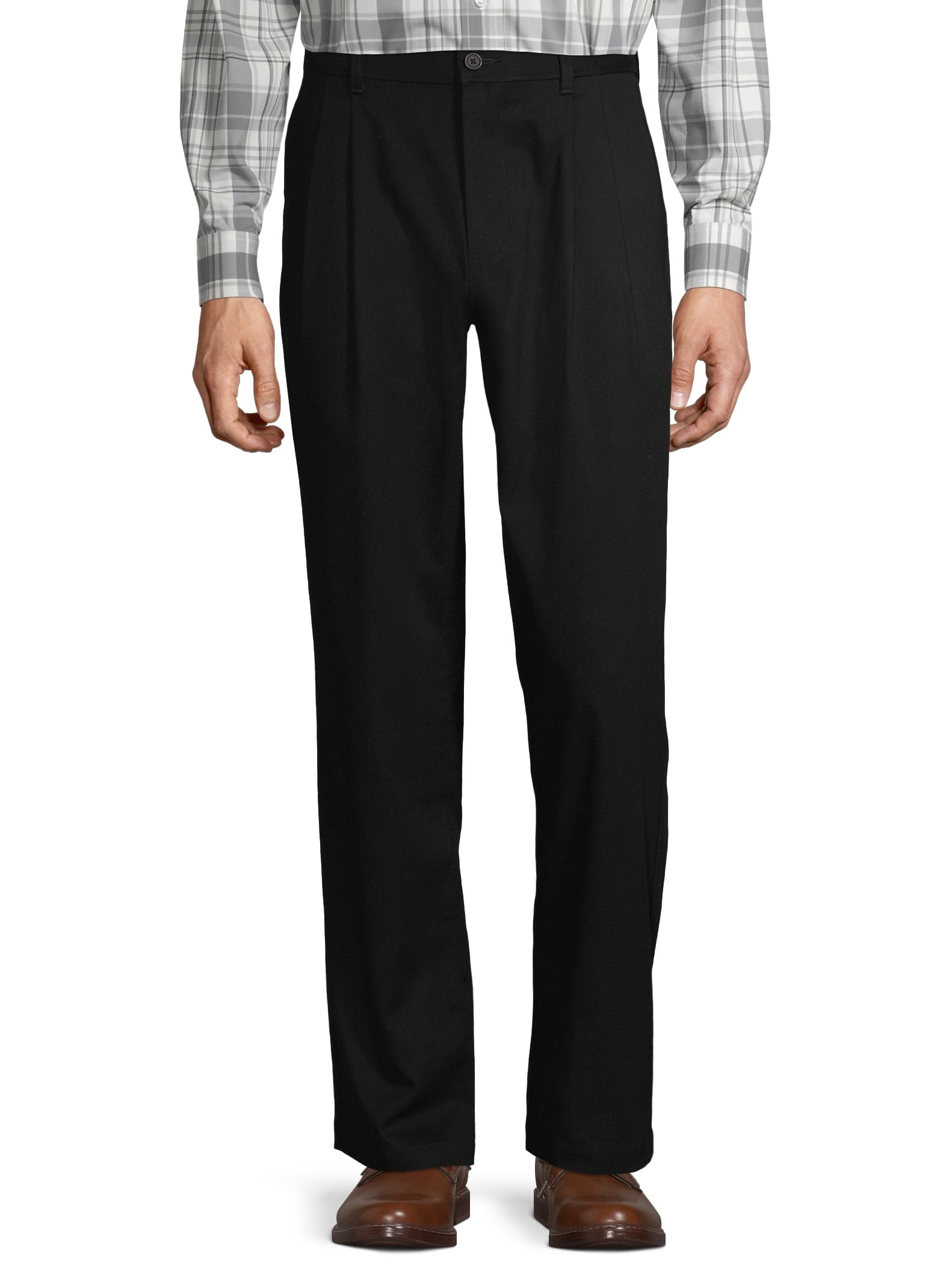 Men'S Pleated Wrinkle Resistant Pants