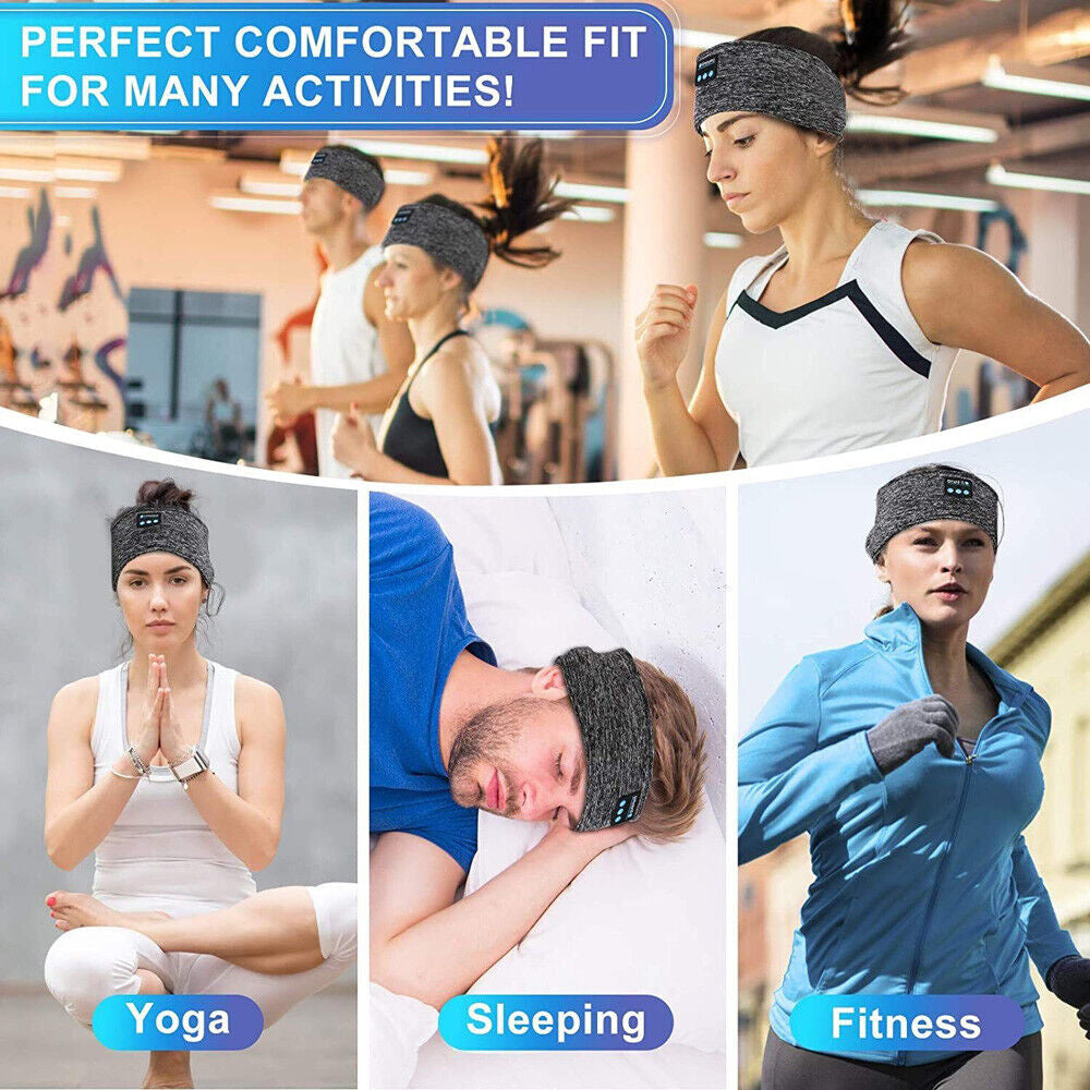 "Waterproof Sleep and Sport Headband" Bluetooth Wireless Headset