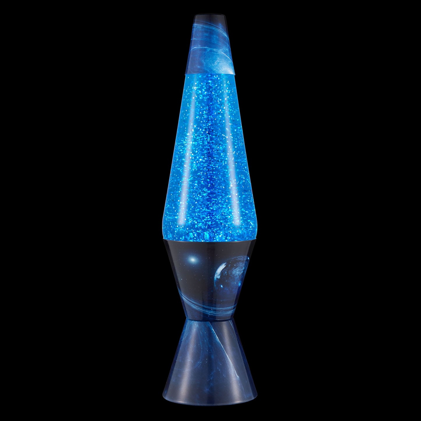 "Authentic LAVA Lamp - Azure Galaxy Edition: Silver Glitter with Blue Liquid"