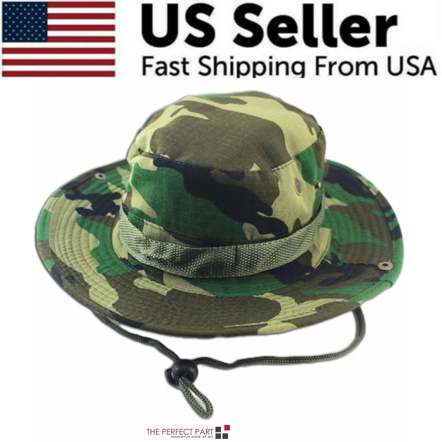 Viral In America Mosquitoes Wide Brim Sun Hat UV Protection Bucket Cap for Hiking Camping Fishing Safari Men Woman