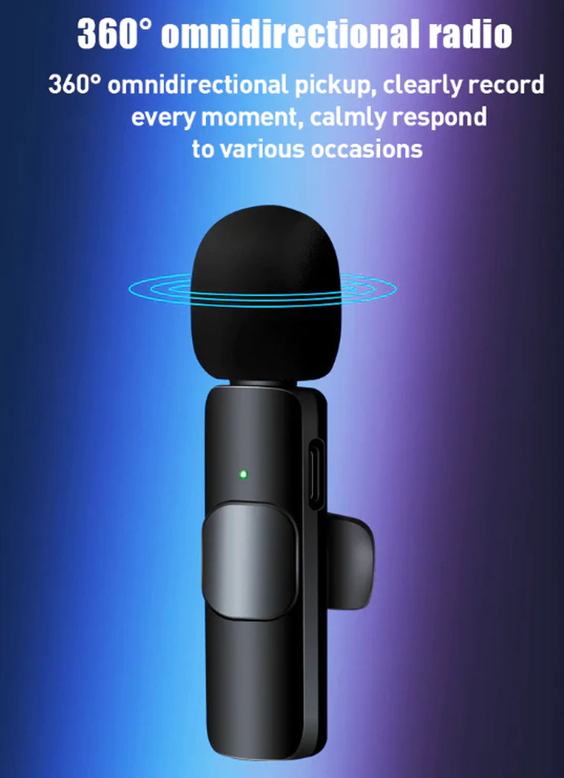 Viral Microphone Wireless Audio Video Recording Mini Mic for Android/Iphone