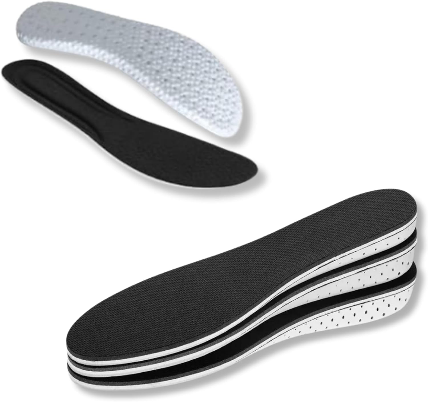 Viral Height Increase Insoles - Shoe Inserts for Men & Women, Invisible Heel Pads for Shoes to Make You Look Taller, Height Booster Heel Lift Shoe Insoles, Thin Insoles for Heel Support