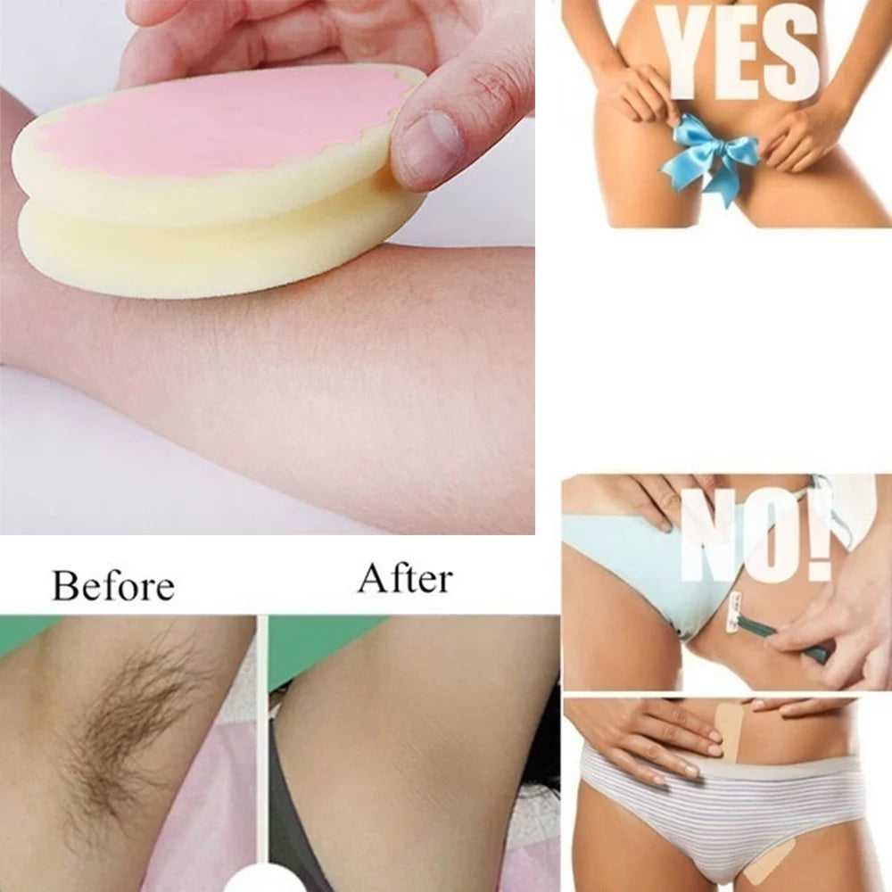 Viral Painless Magic Hair Depilation Sponge Pad 