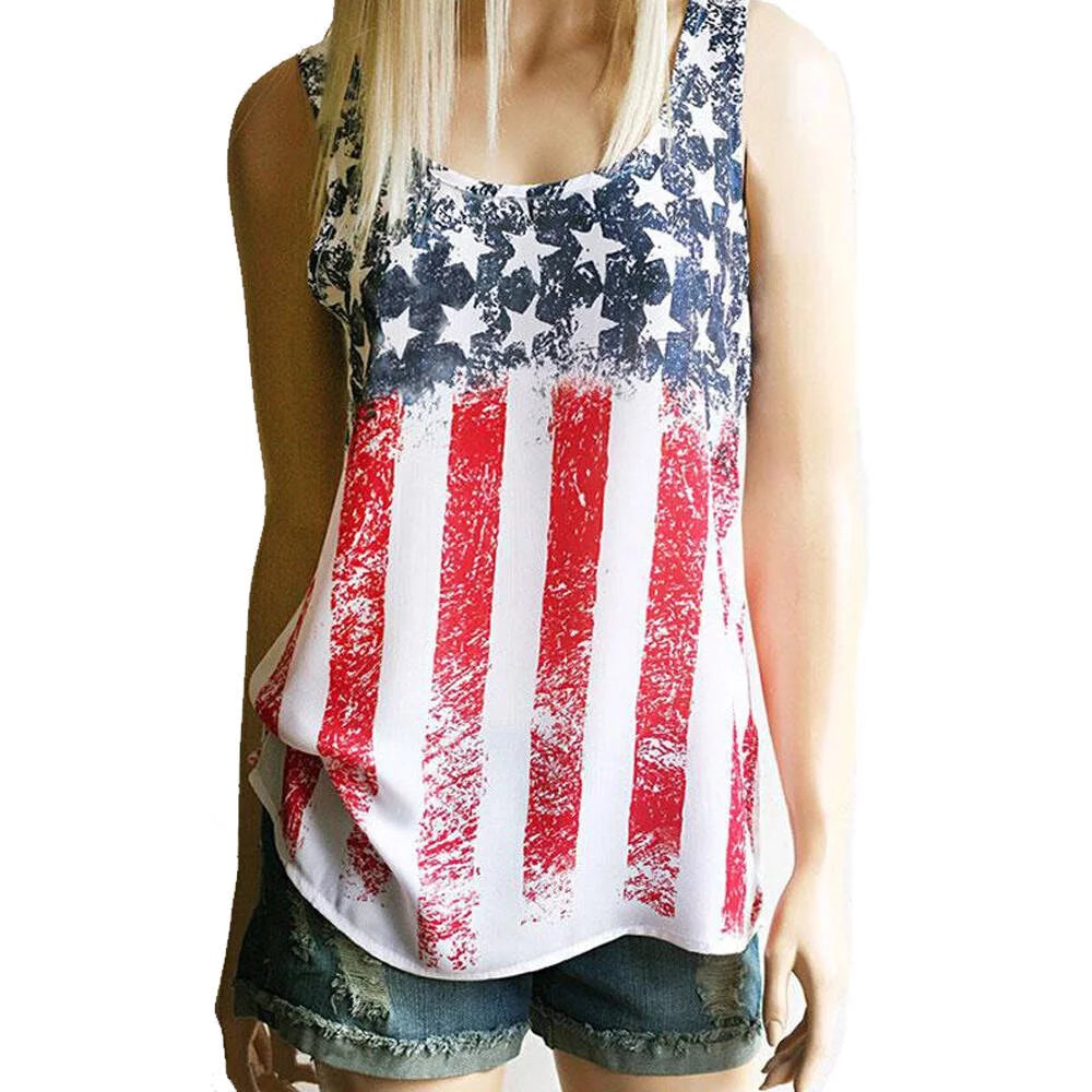 merican Flag Patriotic Stars Stripes Shirts 4Th of July Independence Day Tanks Tops