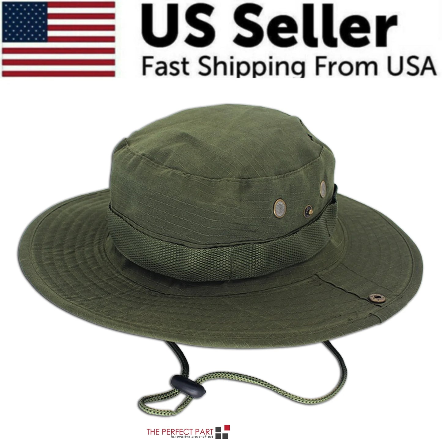 Viral In America Mosquitoes Wide Brim Sun Hat UV Protection Bucket Cap for Hiking Camping Fishing Safari Men Woman