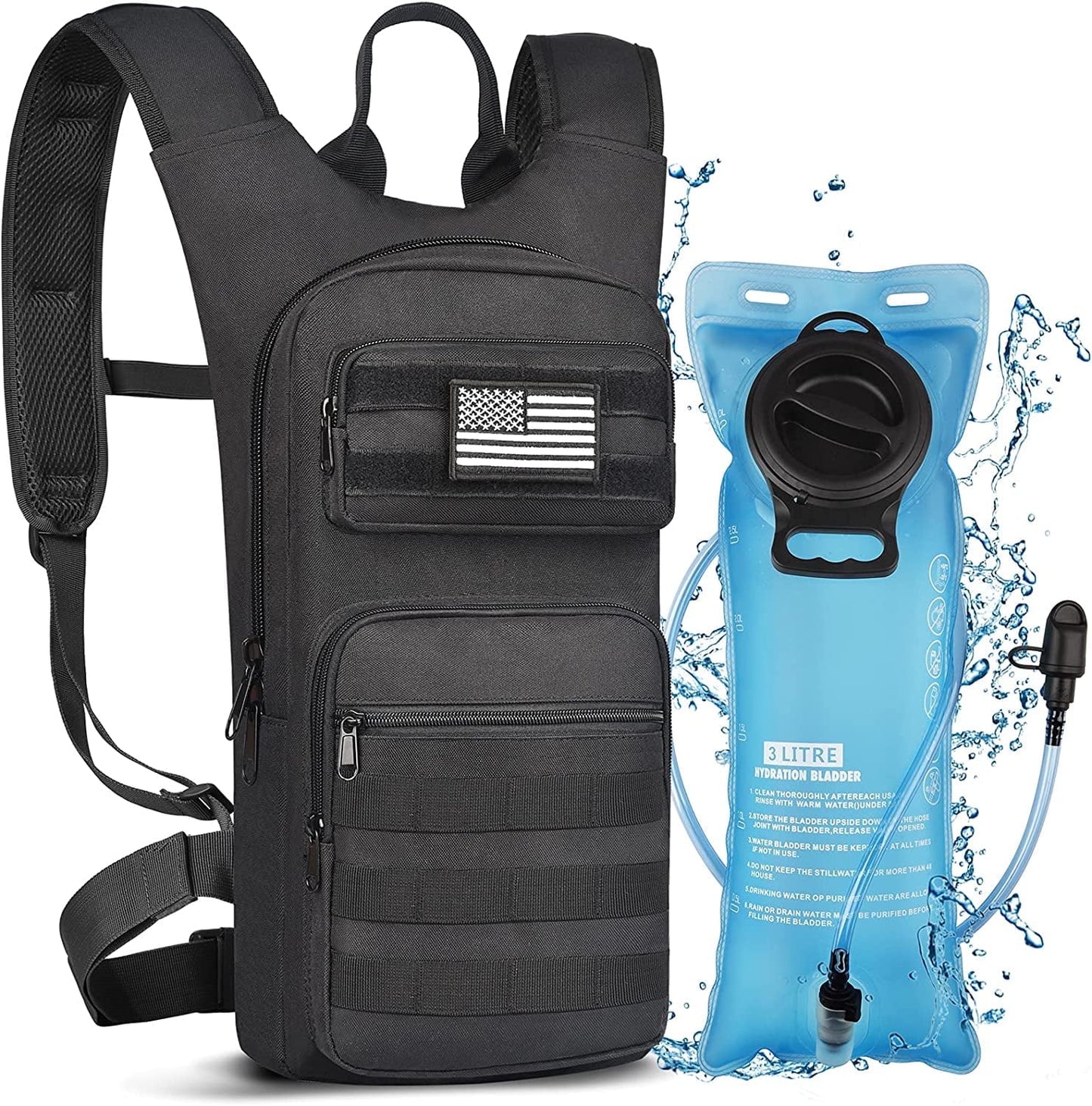 Viral 17L Hydration Backpack with 3L TPU Water Bladder