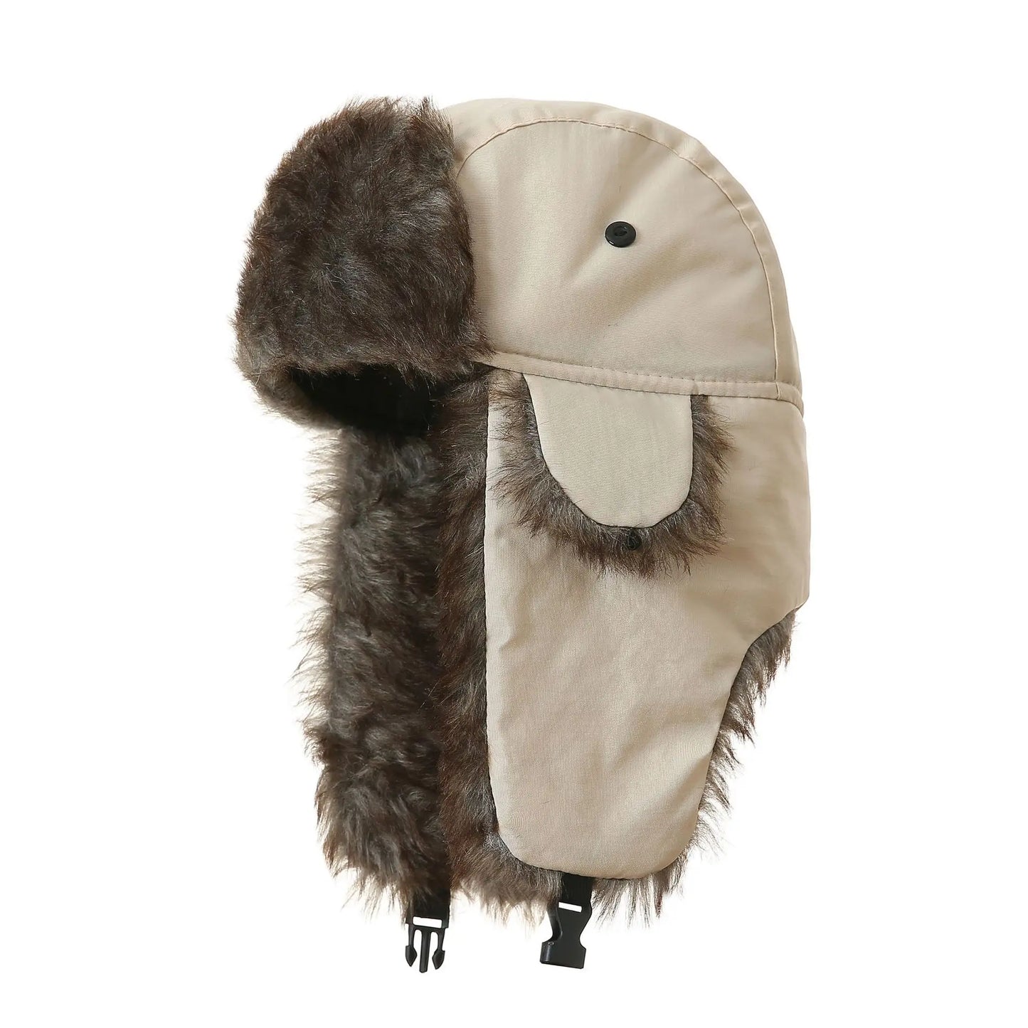 Men'S Winter Trapper Aviator Trooper Earflap Warm Russian Waterproof Ski Hat Bomber Cap Russian Warm Ear Protectors Hats
