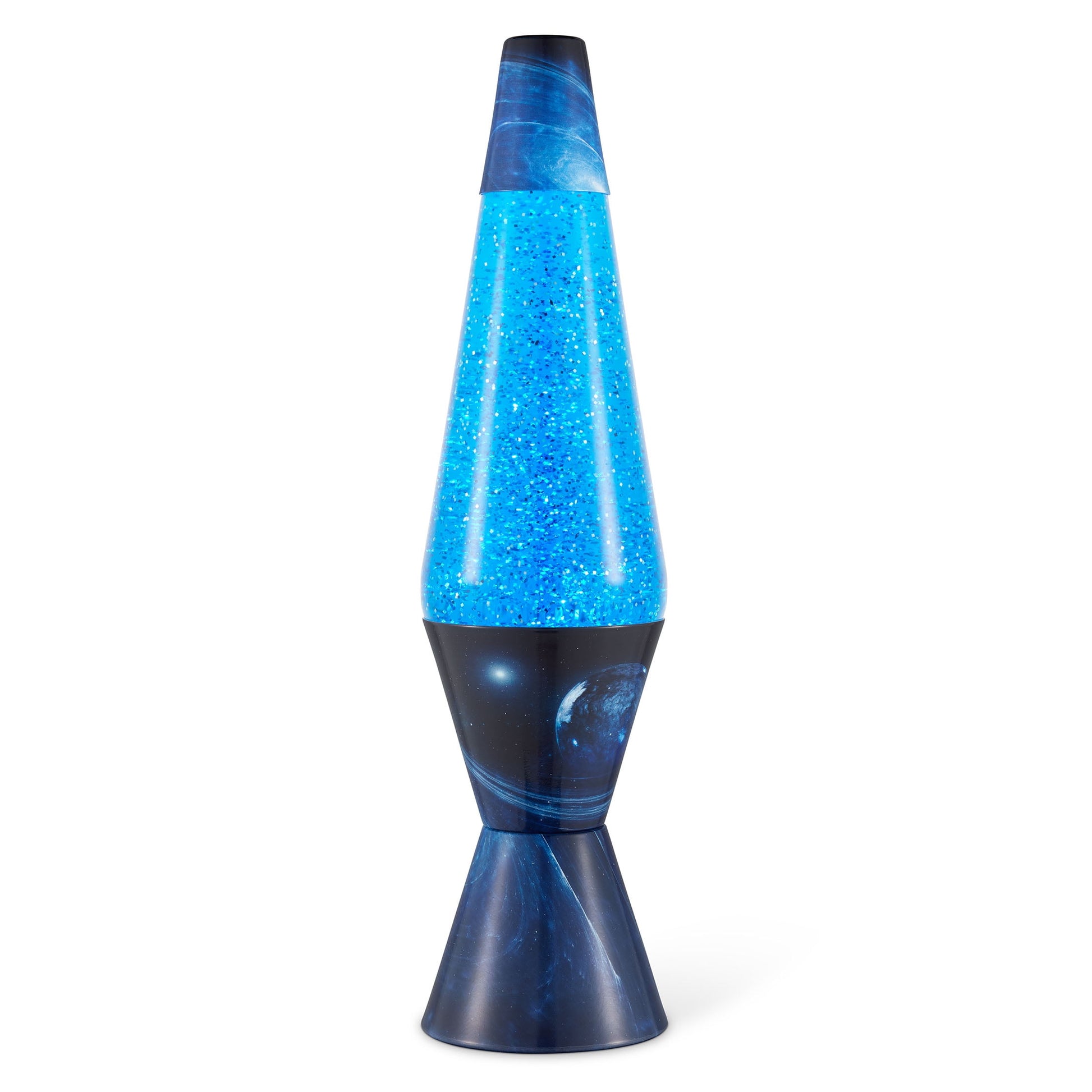 "Authentic LAVA Lamp - Azure Galaxy Edition: Silver Glitter with Blue Liquid"