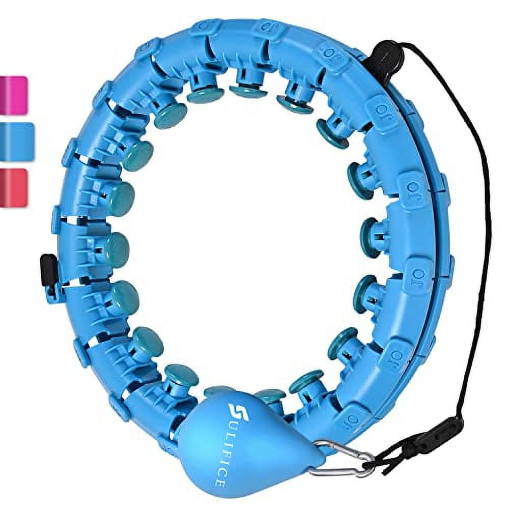 Viral Smart Weighted Hula Hoop for Exercise and Weight Loss, 24 Knots