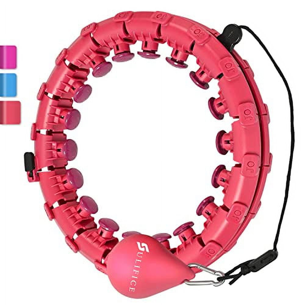 Viral Smart Weighted Hula Hoop for Exercise and Weight Loss, 24 Knots