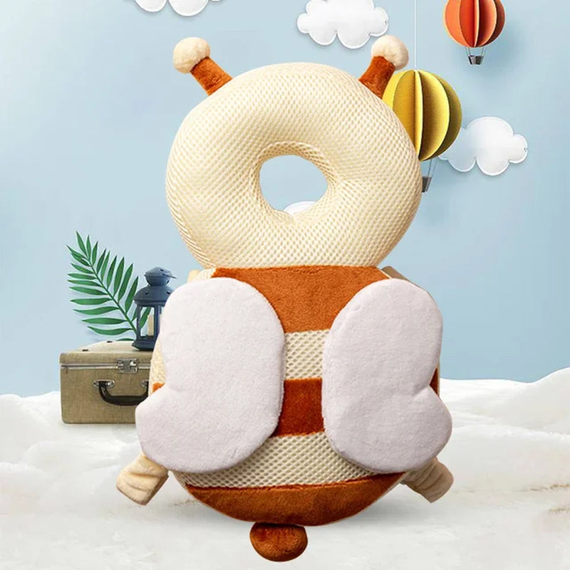 Viral Stuffing Animal Shape Baby Back Protection Pillow - Soft Toddlers Head Protection Pillow, Cute Backpack for Baby Walking & Crawling