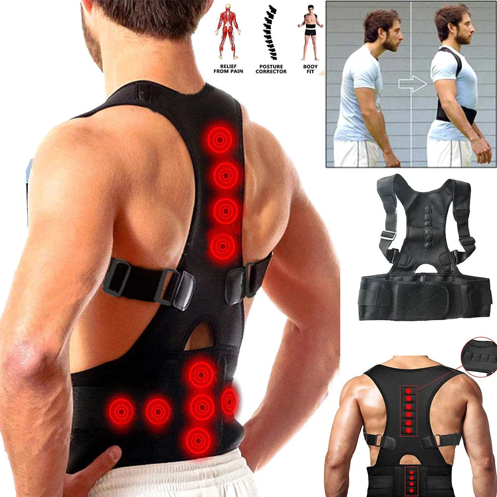 Viral Posture Corrector Support Magnetic Back Shoulder Brace Belt Band For Men Women