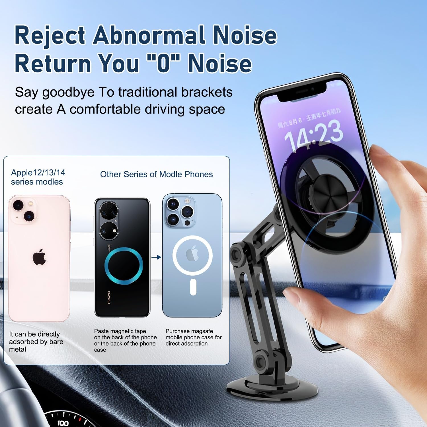 Viral Universal 360° PRO Magnetic Suction Car Phone Holder