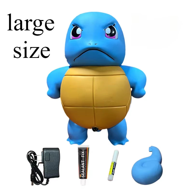 Viral Squirtle Water Blast Figure, Pokemon Figure Spray Water Squirtle Anime Figures Car Squirtle Orname Cute Model Toys Car Ornament Christmas Gift Toy for Kids