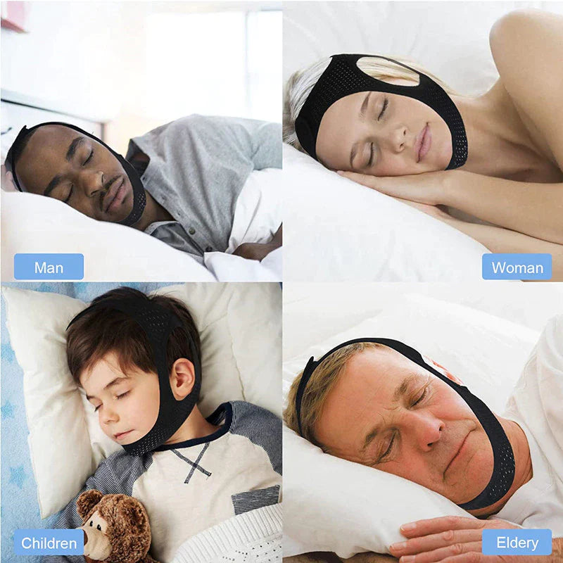 Viral Anti Snoring Chin Strap Sleep Apnea Snore Stop Belt Snoreless Sleep Jaw Solution