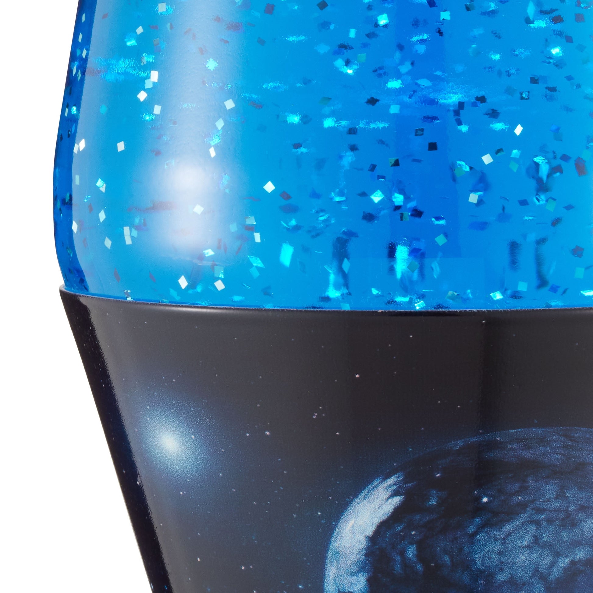 "Authentic LAVA Lamp - Azure Galaxy Edition: Silver Glitter with Blue Liquid"