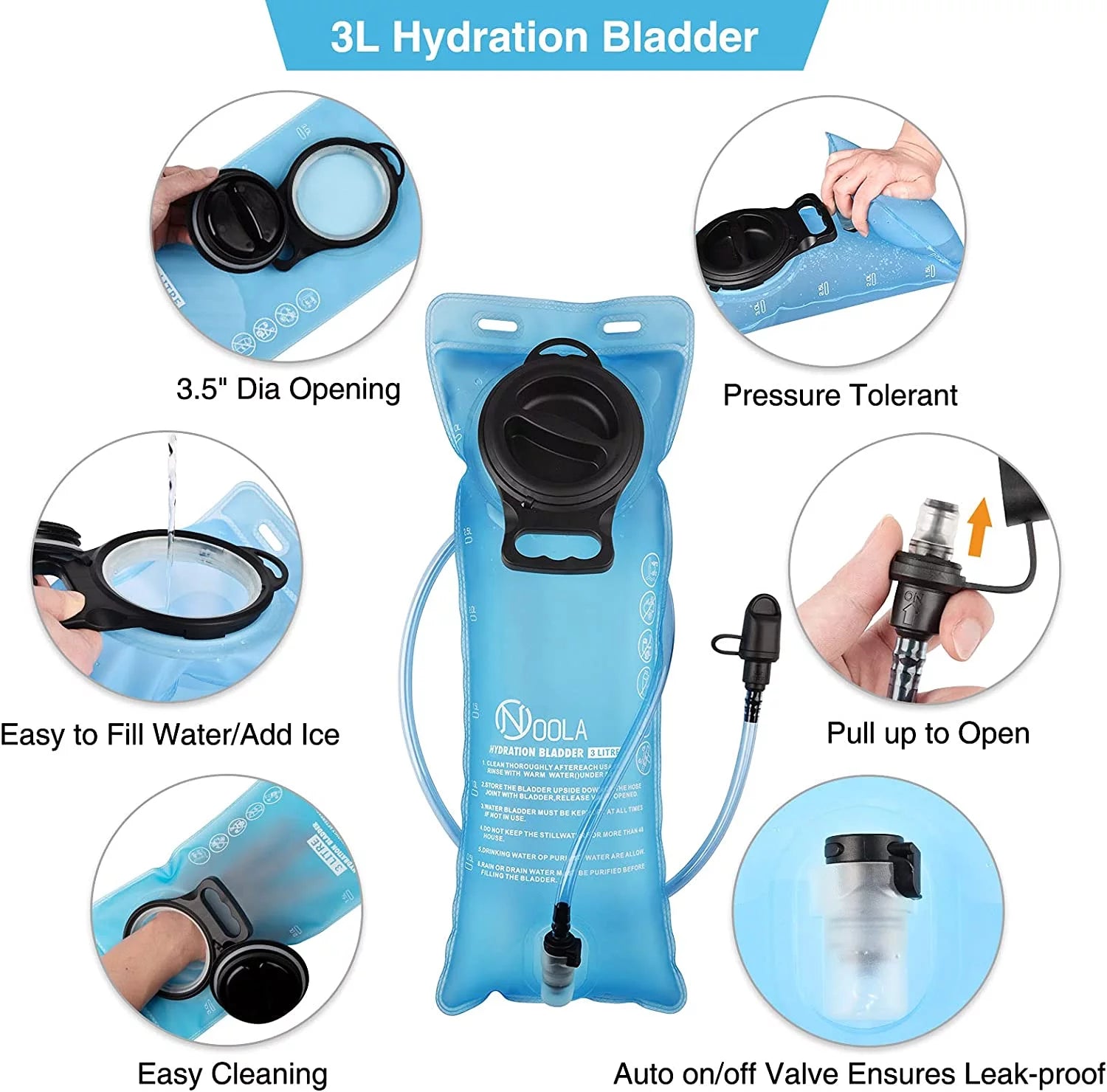 Viral 17L Hydration Backpack with 3L TPU Water Bladder