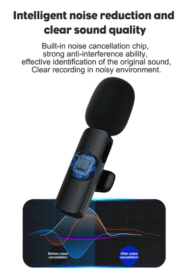 Viral Microphone Wireless Audio Video Recording Mini Mic for Android/Iphone