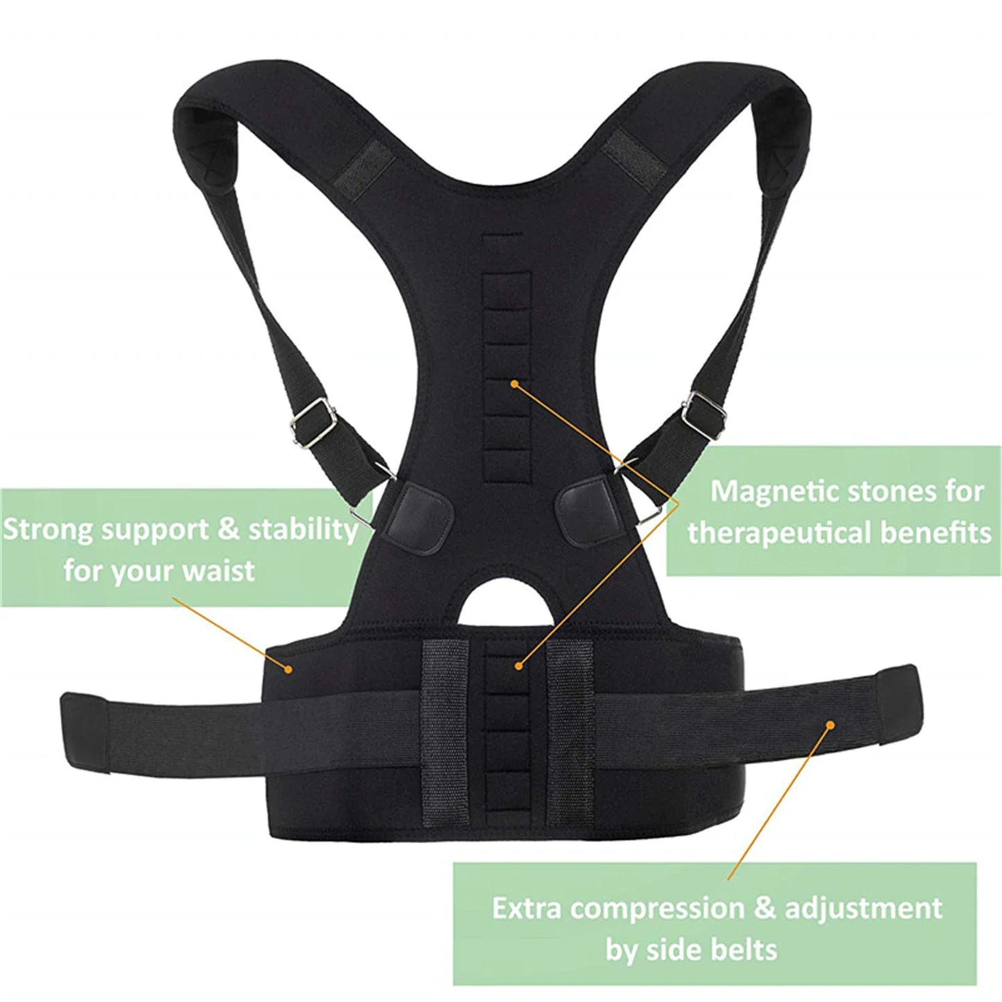 Viral Posture Corrector Support Magnetic Back Shoulder Brace Belt Band For Men Women