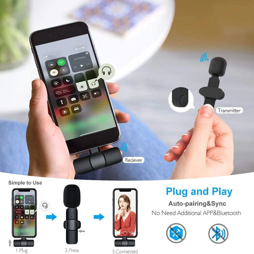 Viral Microphone Wireless Audio Video Recording Mini Mic for Android/Iphone