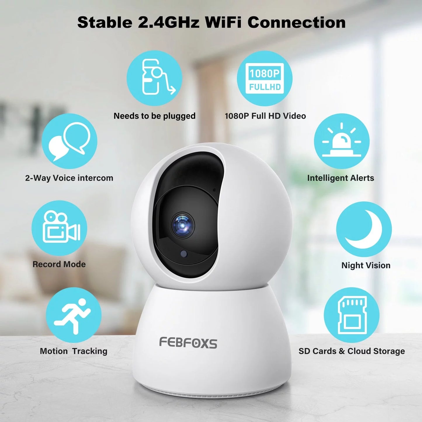 Baby Monitor Security Camera for Home Security and peace of mind