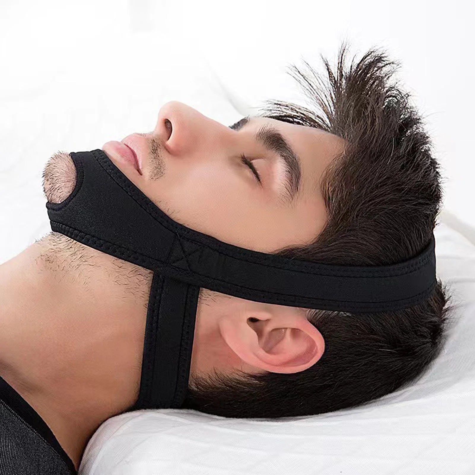 Viral In America Anti-Snoring Chin Strap Adjustable Anti-Snoring Solution Adjustable Anti-Snoring Chin Strap - One Size Fits All, Quiet Sleep Aid