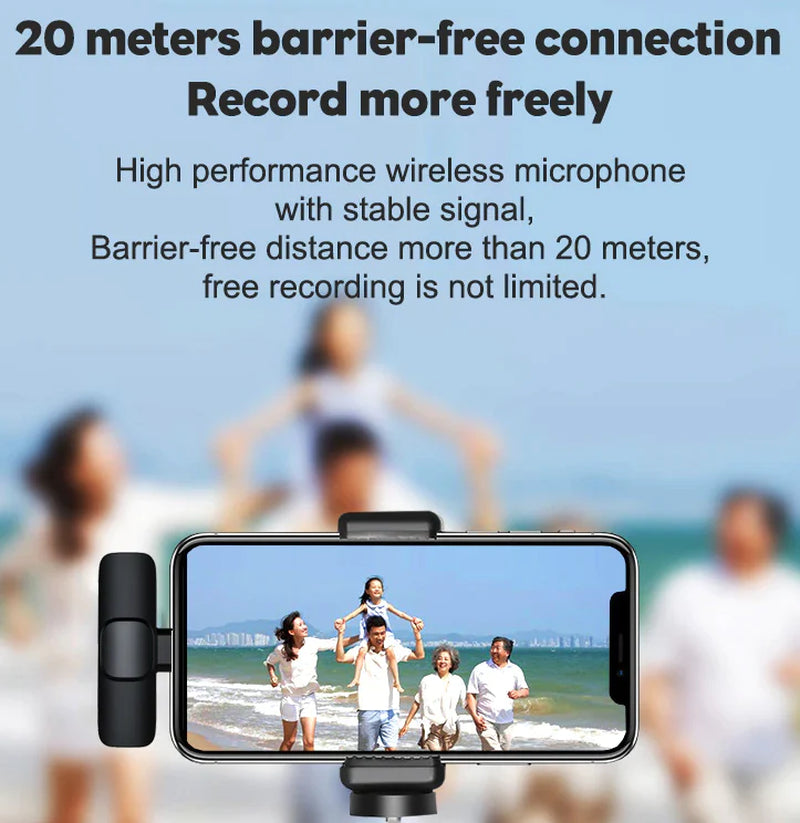 Viral Microphone Wireless Audio Video Recording Mini Mic for Android/Iphone