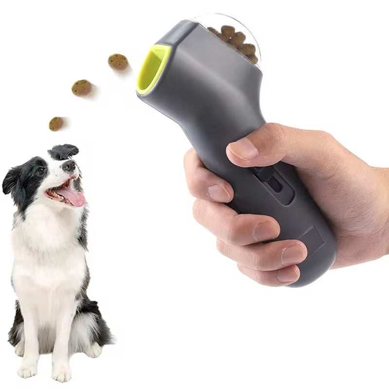 Viral in America Pet Interactive Training Toy Dog Snack Catapult Launcher Outdoor Beach Toy Dog Cat Treat Launcher Snack Food Feeder Pet Supplies