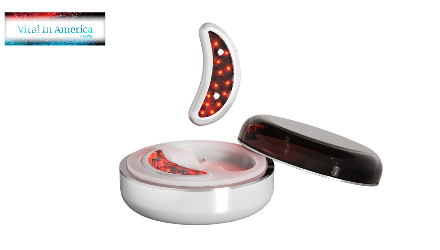 Viral Red Light Therapy Under Eye Patches - Lightweight, Chemical-Free, Hands-Free Treatment for Dark Circles & Fine Lines