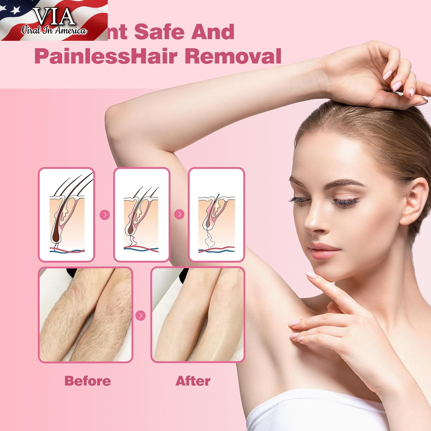 "Viral Hair Eraser: The Ultimate Painless Hair Removal Solution"