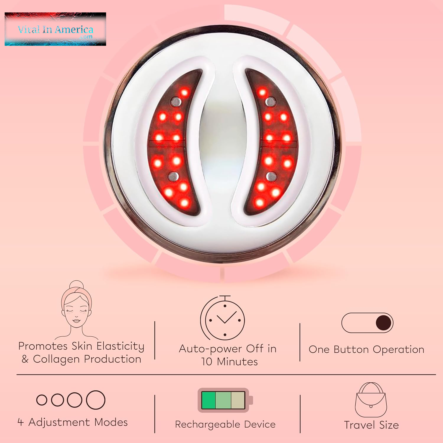 Viral Red Light Therapy Under Eye Patches - Lightweight, Chemical-Free, Hands-Free Treatment for Dark Circles & Fine Lines